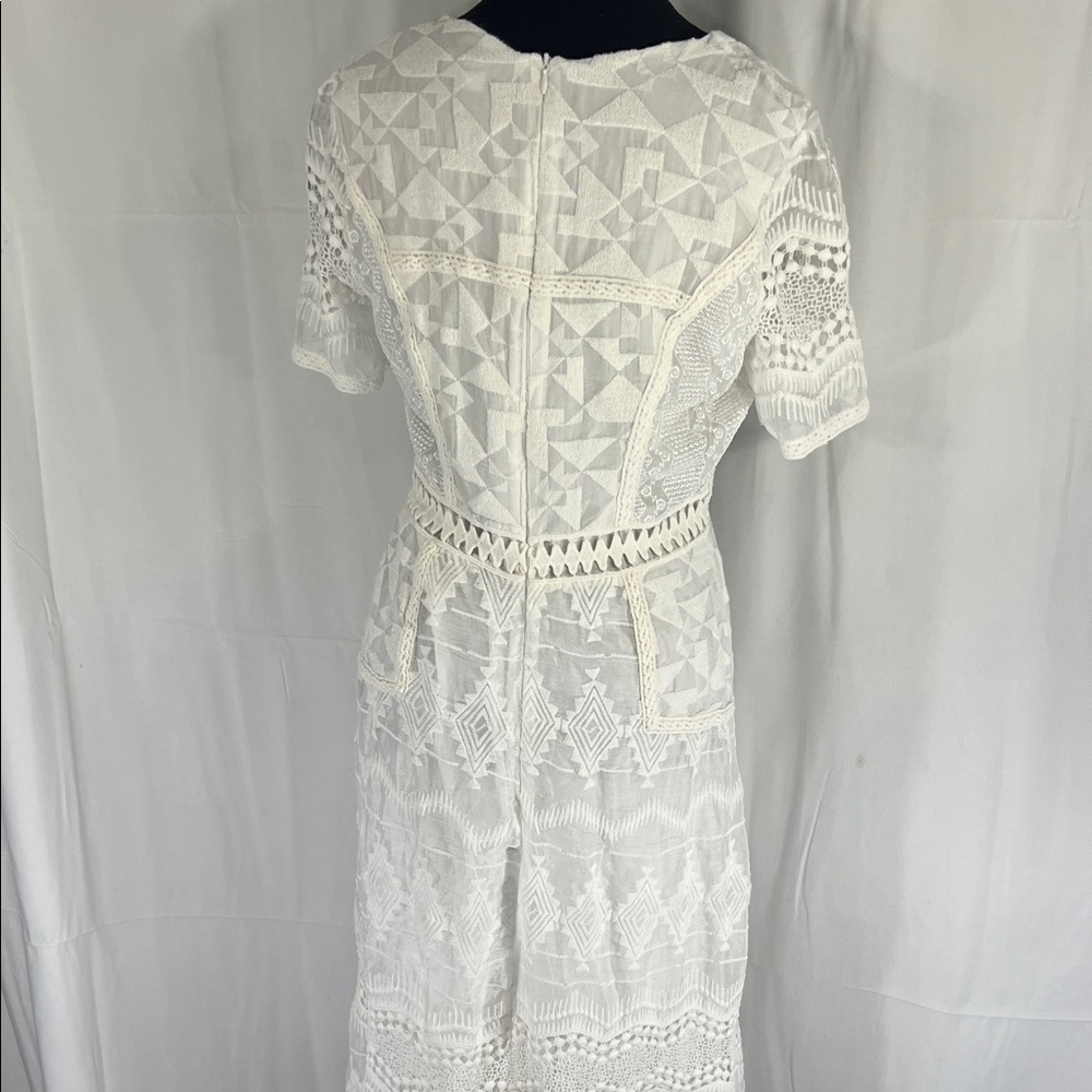 eri and ali White Lace Dress Size 8 - Picture 6 of 10
